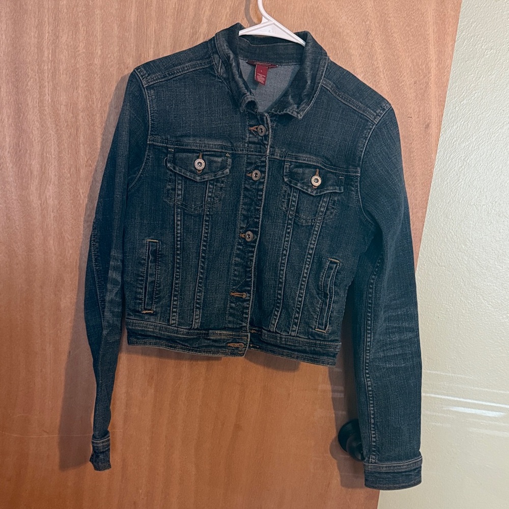 Arizona Jean Company Blue Denim Jacket. Size‎ Largw